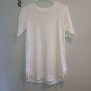 White J.Jill slub knit tunic top